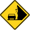 Falling rocks sign