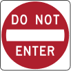 Do not enter sign