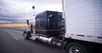 truck on the highway