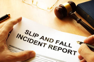 slip and fall incident report