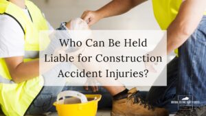 Injured construction worker